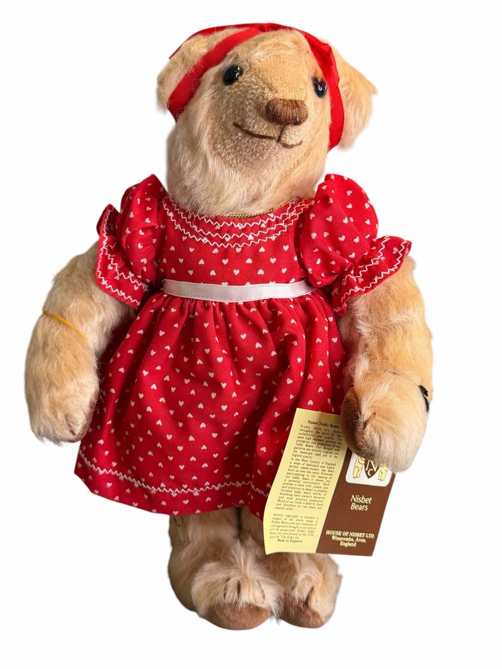 Nisbet Bears Yetta Bear #601 Limited Edition 10” Artist Teddy Bear NWT